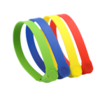 Precinto de seguridad autoblocante ANCS402 de 20 cm en color rojo - Pack de 100 unidades sin numeración.